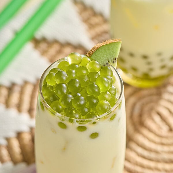 Bossen Pure25 Kiwi Bursting Boba Bag 6.6 lb. - 5/Case
