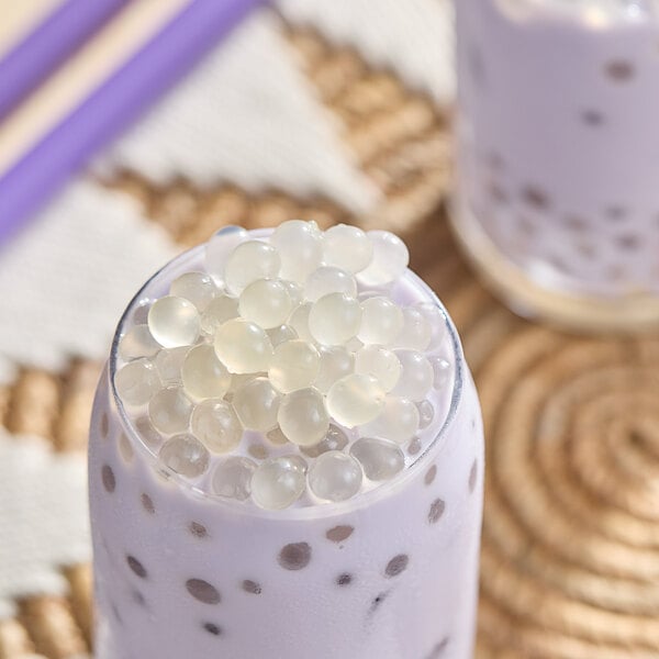 Bossen Pure25 Lychee Bursting Boba Bag 6.6 lb. - 5/Case