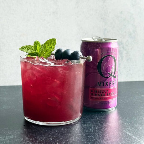 Q Mixers Hibiscus Ginger Beer Can 7.5 fl. oz. - 24/Case