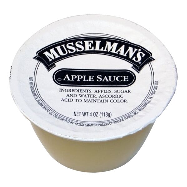 Musselman's Sweetened Applesauce 4 oz. Cups - 72/Case