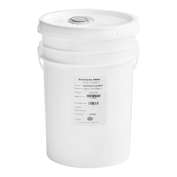 Catania Spagna 100% Organic Coconut Oil - 44 lb. Pail