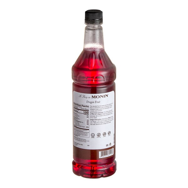 Monin Premium Dragon Fruit Flavoring Syrup 1 Liter - 4/Case