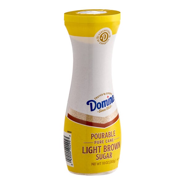 Domino Brown Sugar Pourable Flip-Top Canister 10 oz. - 6/Case