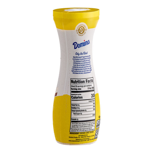 Domino Brown Sugar Pourable Flip-Top Canister 10 oz. - 6/Case