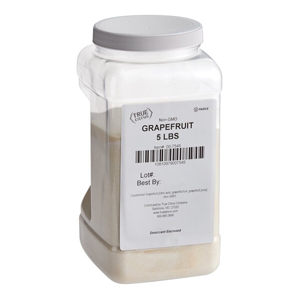 True Grapefruit® Crystallized Grapefruit Powder 5 lb. - 2/Case