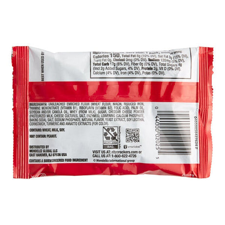 Nabisco Ritz Bits 1 oz. Cheese Cracker Snack Pack - 48/Case