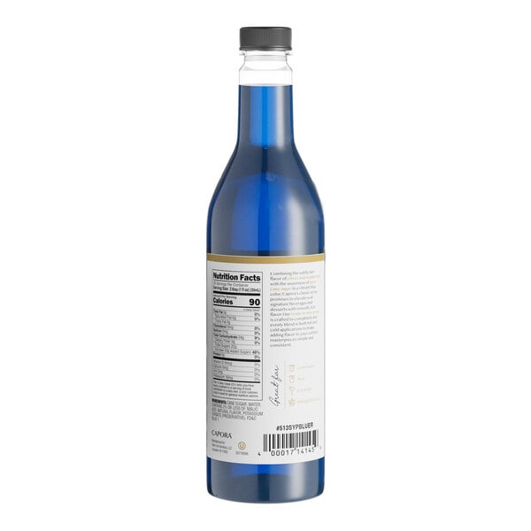 Capora Blue Raspberry Flavoring Syrup 750 mL - 6/Case