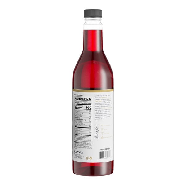 Capora Strawberry Flavoring Syrup 750 mL - 6/Case