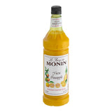 Monin Premium Yuzu Pineapple Flavoring Syrup 1 Liter - 4/Case