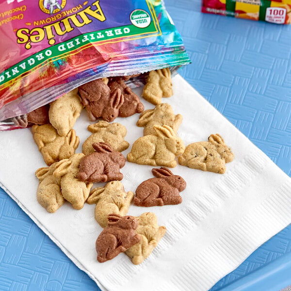 Annie's Organic Friends Mixed Bunny Grahams 1.25 oz. - 100/Case