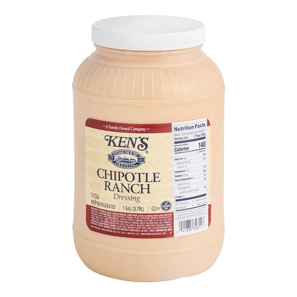 Ken's Foods Chipotle Ranch Dressing 1 Gallon - 4/Case