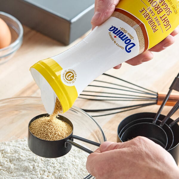Domino Brown Sugar Pourable Flip-Top Canister 10 oz. - 6/Case