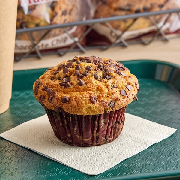 David's Cookies Individually Wrapped Chocolate Chip Muffin 6 oz. - 24/Case