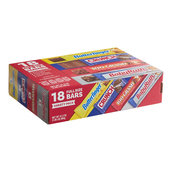 Ferrero Full Size Candy Bar Variety Pack - 72/Case