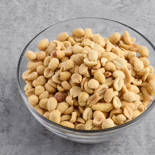 Hometown Provisions Roasted and Salted Extra Large Peanuts 2.5 lb. - 2/Case
