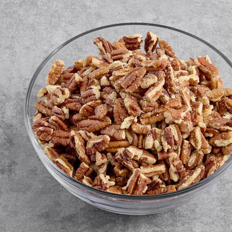 Hometown Provisions Raw Medium Size Pecan Pieces 2.5 lb. - 2/Case