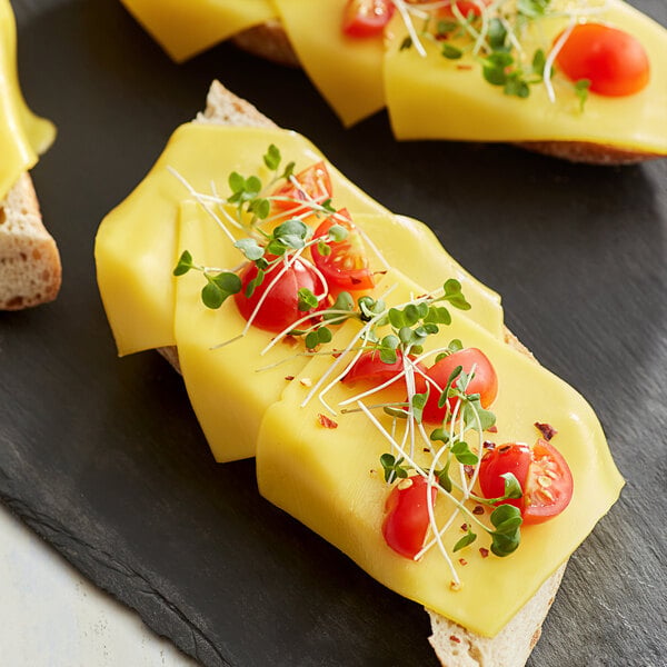 Violife Just Like Smoked Provolone Vegan Cheese Slices 2.2 lb. - 5/Case