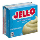 JELL-O Instant Coconut Cream Pudding & Pie Filling Mix 3.4 oz. - 24/Case
