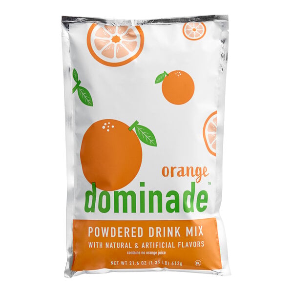 DominAde 21.6 oz. Orange Powdered Drink Mix - 12/Case