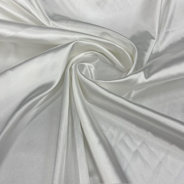 1 Yard 60” Stretch Charmeuse Satin Fabric – 195 GSM, Silky 2 Way Stretch for Bridal, Evening Dresses &amp; Event Décor (97% Polyester, 3% Spandex)
