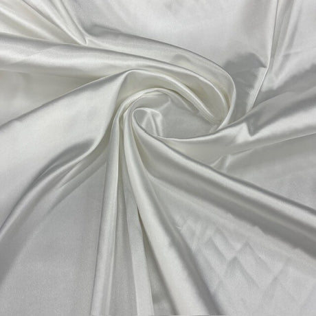 1 Yard 60” Stretch Charmeuse Satin Fabric – 195 GSM, Silky 2 Way Stretch for Bridal, Evening Dresses &amp; Event Décor (97% Polyester, 3% Spandex)