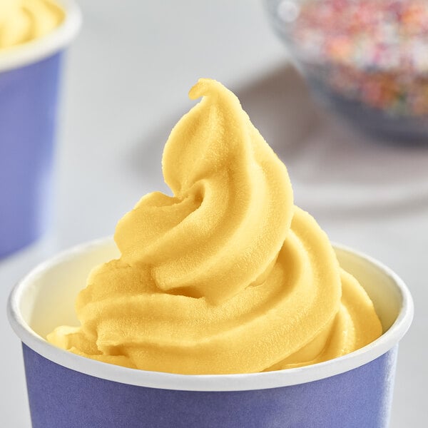 DOLE SOFT SERVE Mango Soft Serve Mix 4.5 lb. - 4/Case