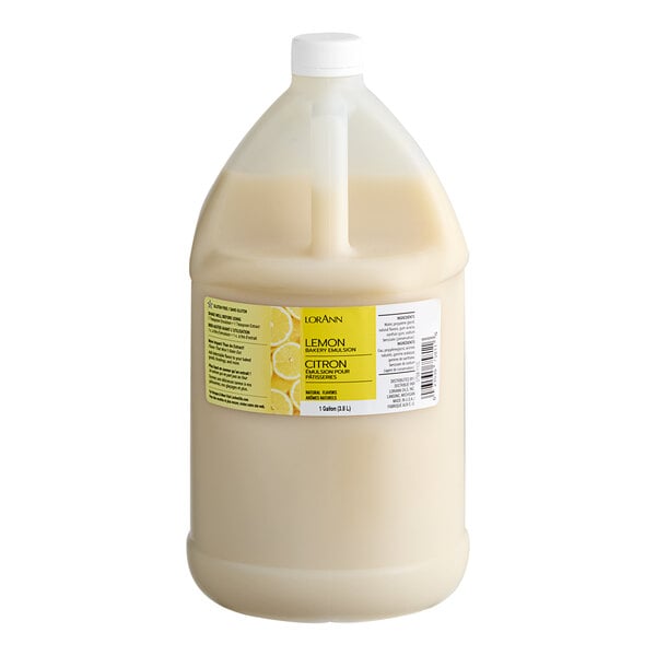 LorAnn Oils 1 Gallon All-Natural Lemon Bakery Emulsion