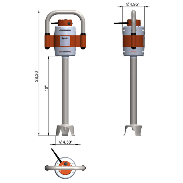 Dynamic MX044.1ES / SMX550ES Immersion Blender - 18" Tube