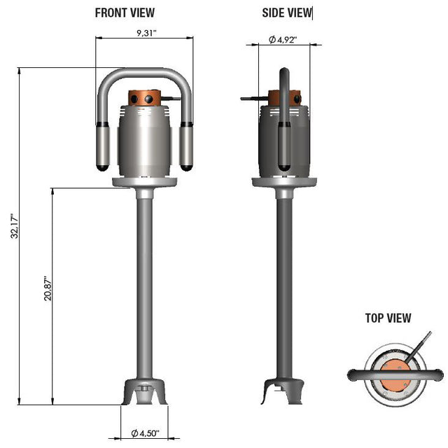 Dynamic MX002.1ES / SMX650ES Immersion Blender - 21" Tube