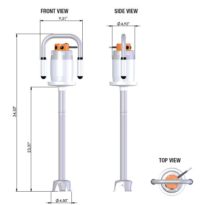 Dynamic MX040.1ES / SMX750ES Immersion Blender - 24" Tube