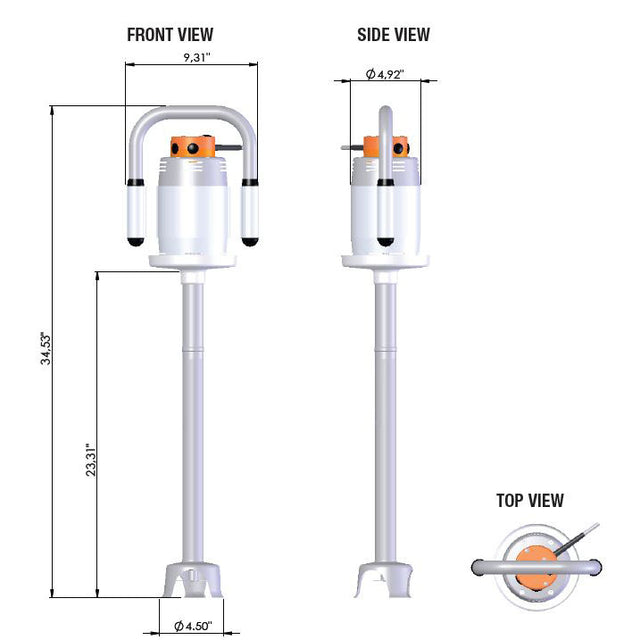 Dynamic MX040.1ES / SMX750ES Immersion Blender - 24" Tube