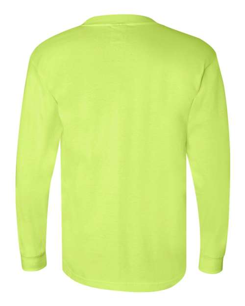 Bayside Unisex Union-Made Long Sleeve Pocket T-Shirt