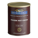 Ghirardelli Frozen Hot Cocoa Frappe Mix 3.12 lb. - 6/Case
