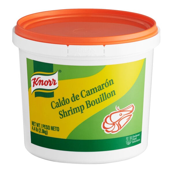 Knorr 4.4 lb. Caldo de Camaron / Shrimp Bouillon Base - 4/Case
