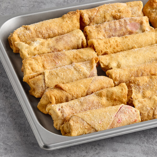 Finger Food Products Raspberry Cheesecake Dessert Log Egg Roll 2 oz. - 72/Case