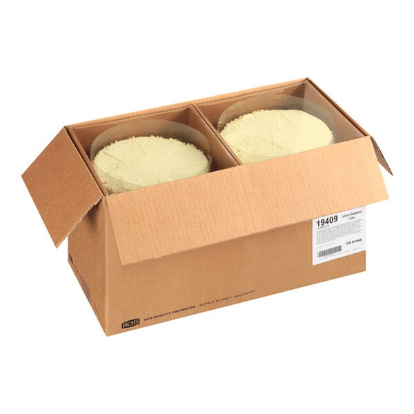 Rich's Towering Lemon Blueberry Cake 92.5 oz. - 4/Case
