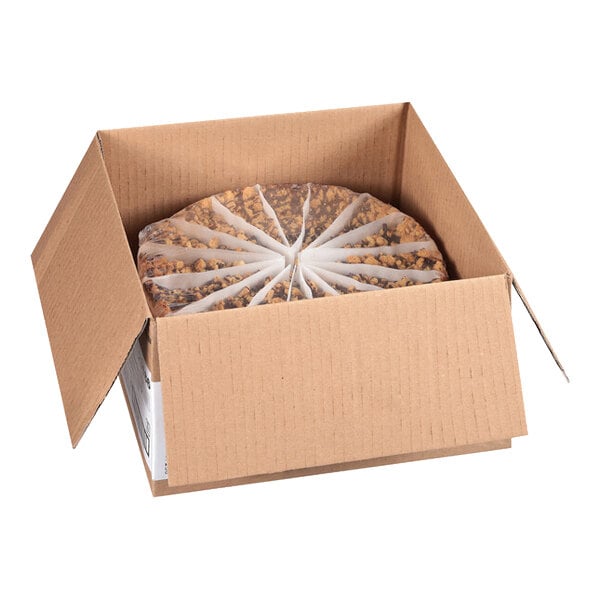 Rich's 16-Slice Pre-Cut Chocolate Chip Cannoli Ricotta Cheesecake 90 oz. - 2/Case