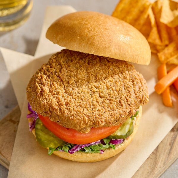 Impossible Foods Plant-Based Vegan Crispy Chicken Fillet 4 oz. - 32/Case