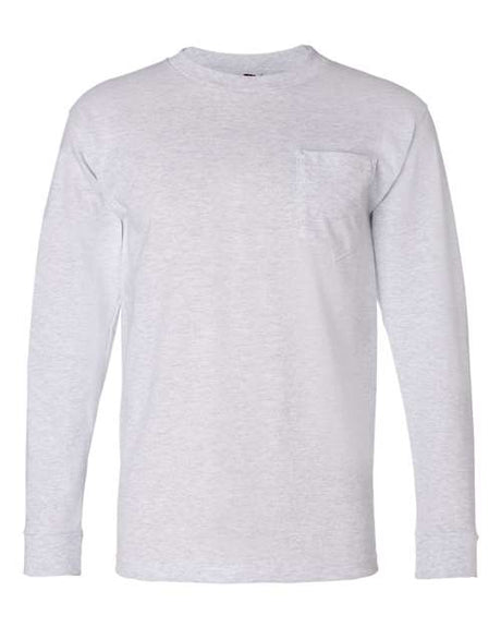 Bayside Unisex USA-Made Long Sleeve Pocket T-Shirt