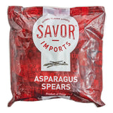 Savor Imports IQF Grade A Medium Asparagus Spears 2.5 lb. - 6/Case
