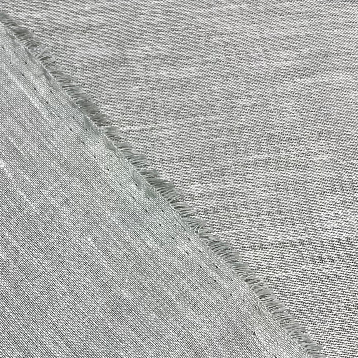Pure Linen 2-Tone Melange Grey/Ivory