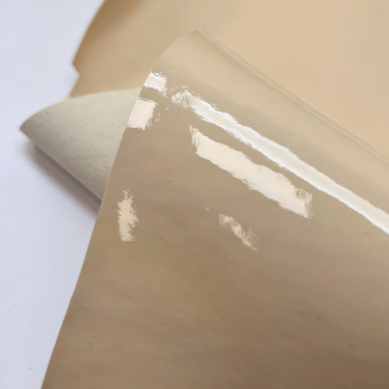 Beige Leather Fabric