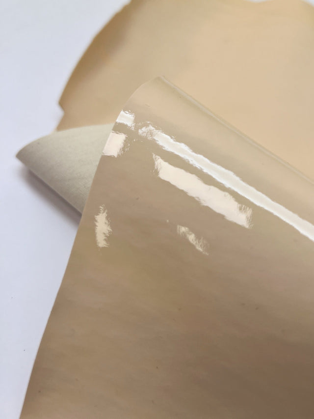 Beige Leather Fabric