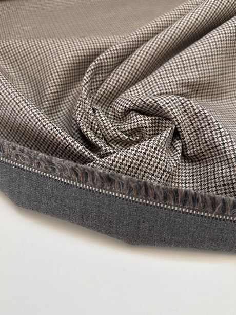 Cotton Bonded Houndstooth Fabric