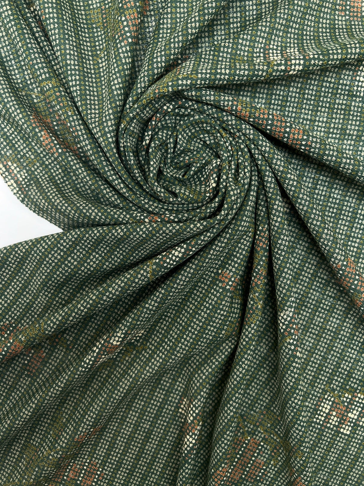 Acrylic Stretch Knitted Multicolour Fabric
