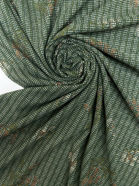 Acrylic Stretch Knitted Multicolour Fabric