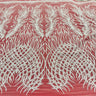 Beaded Lace Fabric on Polyester Net Mesh