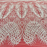 1 Yard Beaded Lace Fabric Embroidered on 100% Polyester Net Mesh