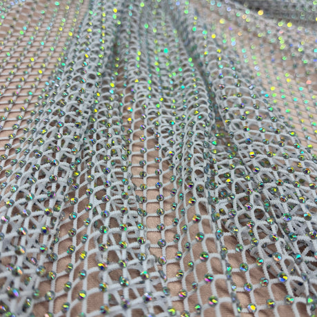 Diamond Fishnet 4-Way Stretch Fabric
