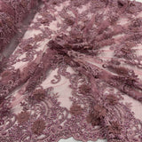 3D Floral Lace Embroidered Mesh